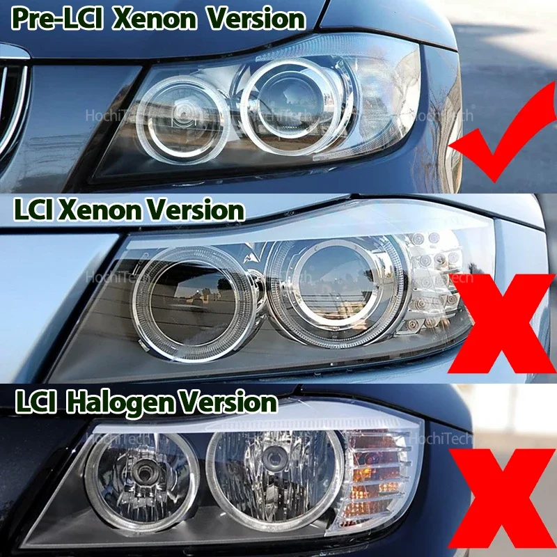 LED Error Free 20W  Angel Eye Marker Light Bulb CSL CS Style Lemon Yellow Color for BMW E90 E91 Pre-LCi Xenon Headlight 04-08