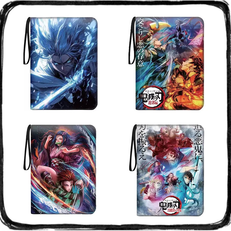 

Альбом для карточек Demon Slayer (400/900 шт.), папка-файл на 4/9 карточек, коллекционный, на молнии, с двойными карманами, для хранения, игрушки, подарки