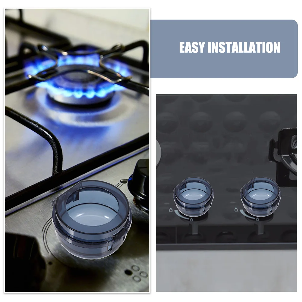 8 قطع من أغطية حماية لمقبض الموقد - غطاء أمان لموقد الغاز شديد التحمل للأطفال، سهل التنظيف، مناسب للمطبخ المنزلي