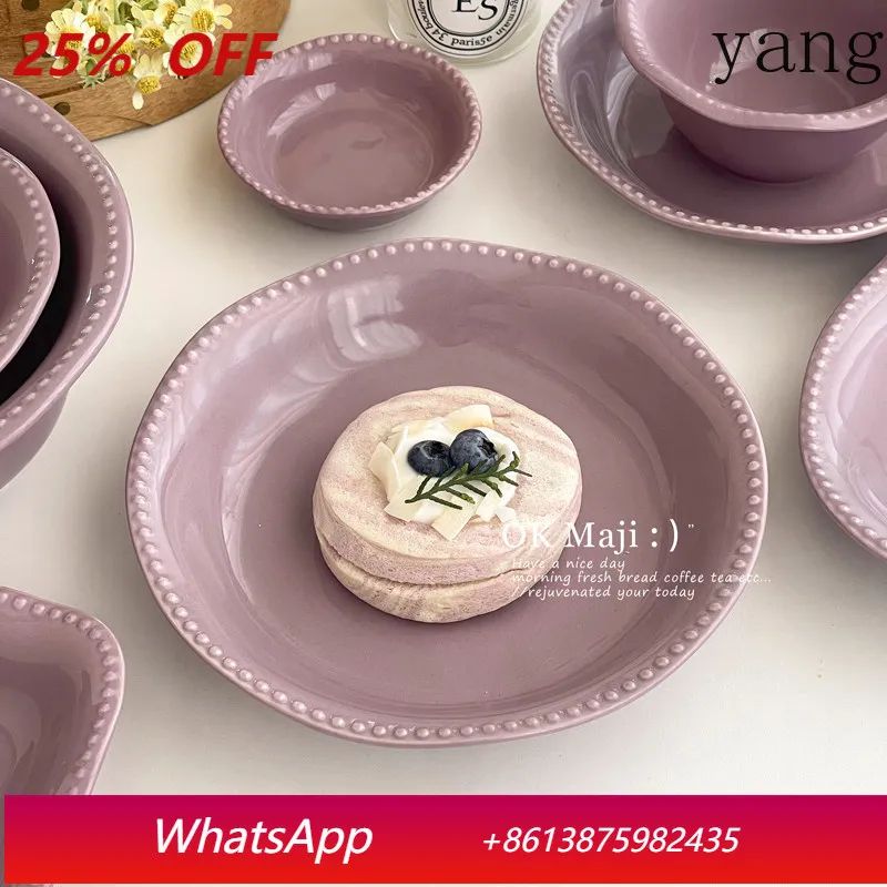 

LTT ceramic plate household high-end light luxury dinner plate irregular creative dish plate