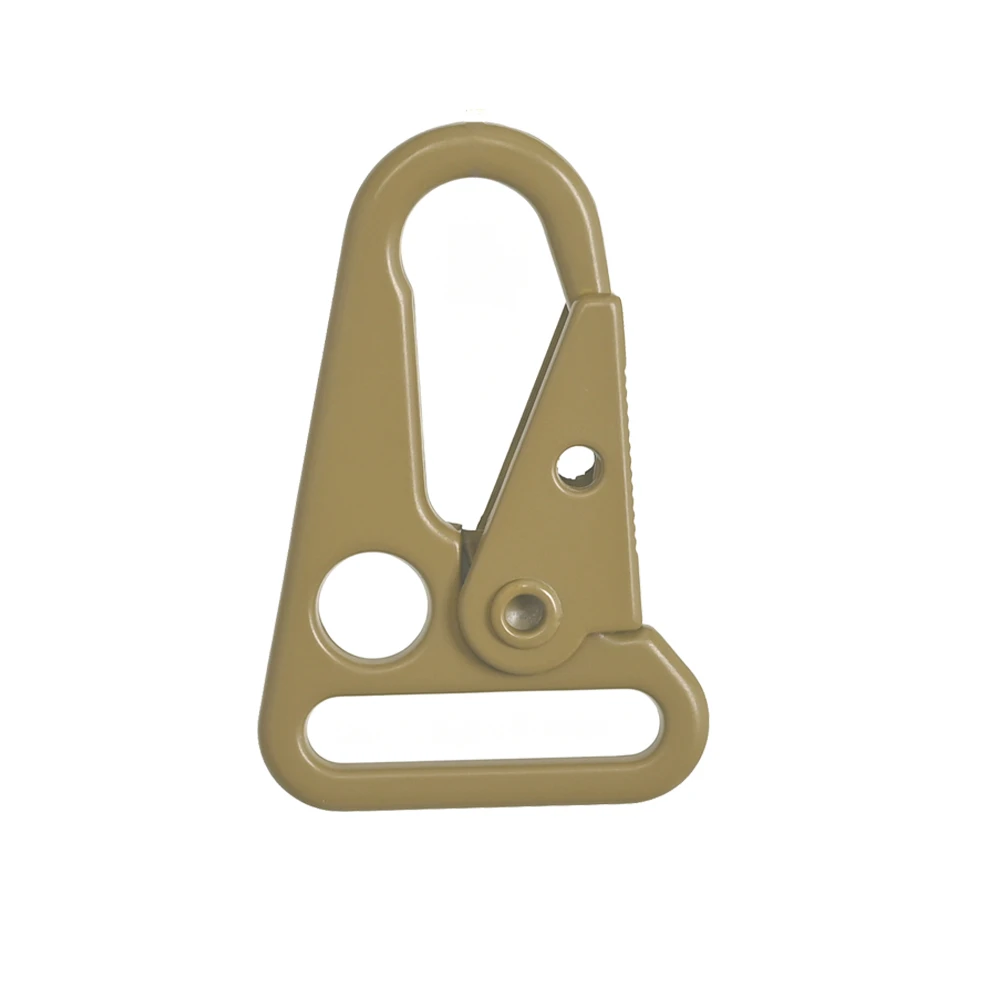 2Pcs HK ประเภท1 "นิ้ว Snap Hook สลิง Clash Stud คลิปปืนไรเฟิลสายคล้องจุดยึด Carabiner หัวเข็มขัดอุปกรณ์ล่าสัตว์