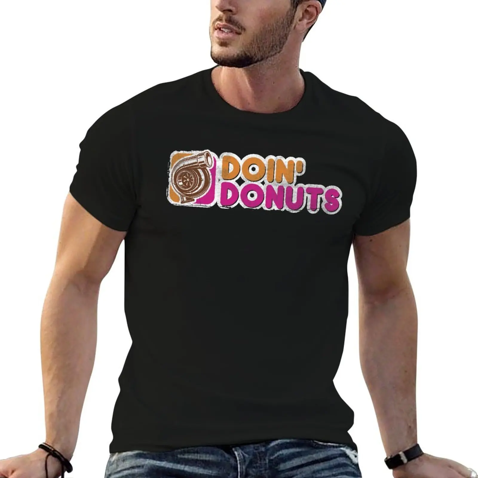 Doin' Donuts Funny Drift Racing Shirt T-Shirt vintage anime shirt hippie clothes mens t shirts top quality