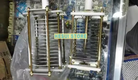 High-frequency large-distance high-power double-connected variable capacitor for medical beauty instruments 6KV 20p 40p