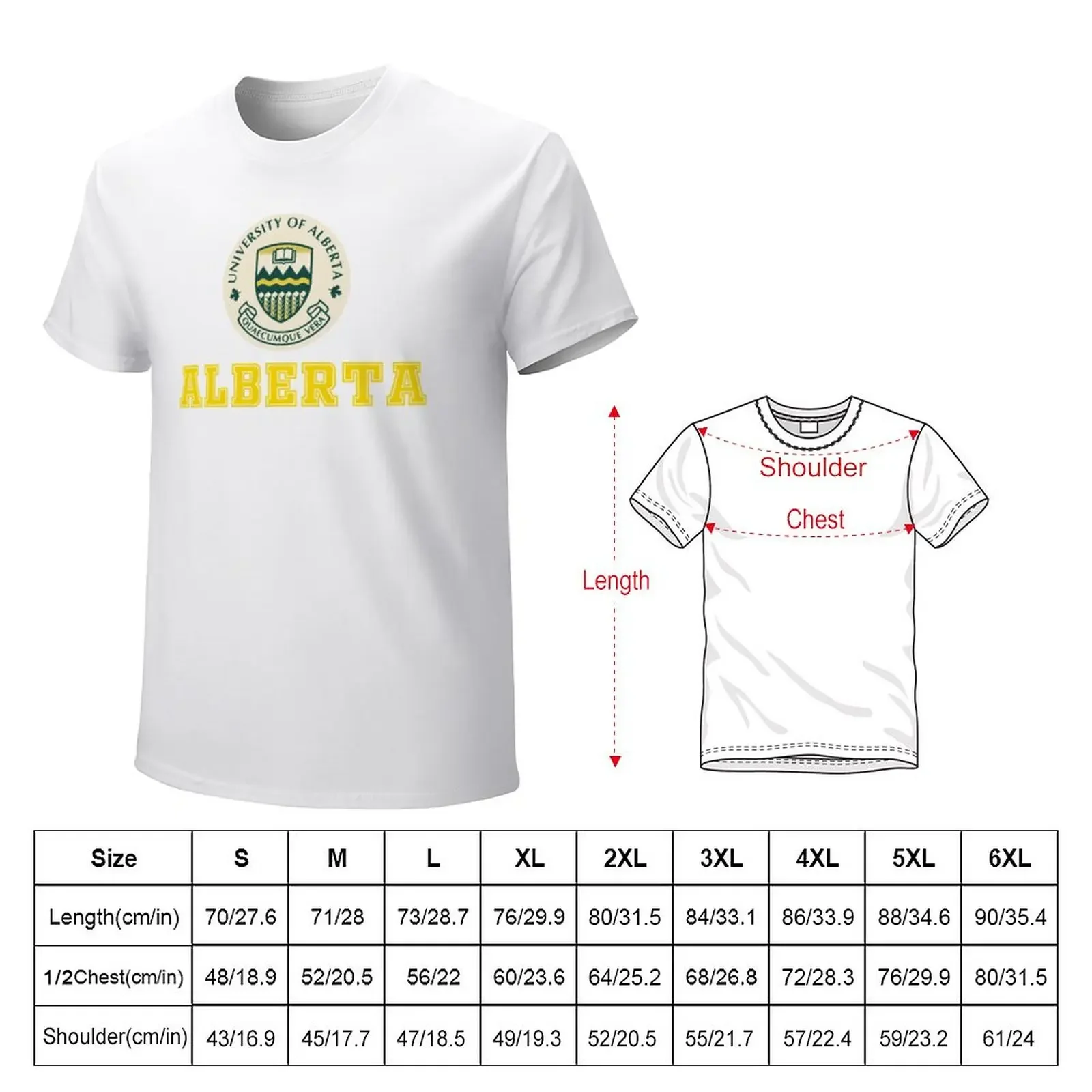 University of Alberta T-Shirt sports fans anime oversized t shirt men