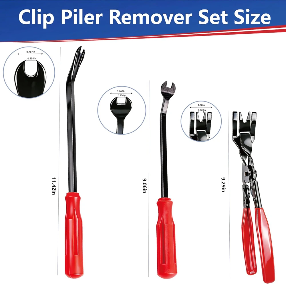 5/6-teiliges Auto-Verkleidungs-Demontagewerkzeug-Set, kratzfreies Hebelwerkzeug-Set für Autotür-Clips, Verkleidungen und Armaturenbrett-Reparatur – Detail 13