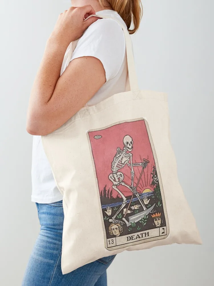 

Death Tarot Tote Bag tote bag men custom tote bag Women's shopping
