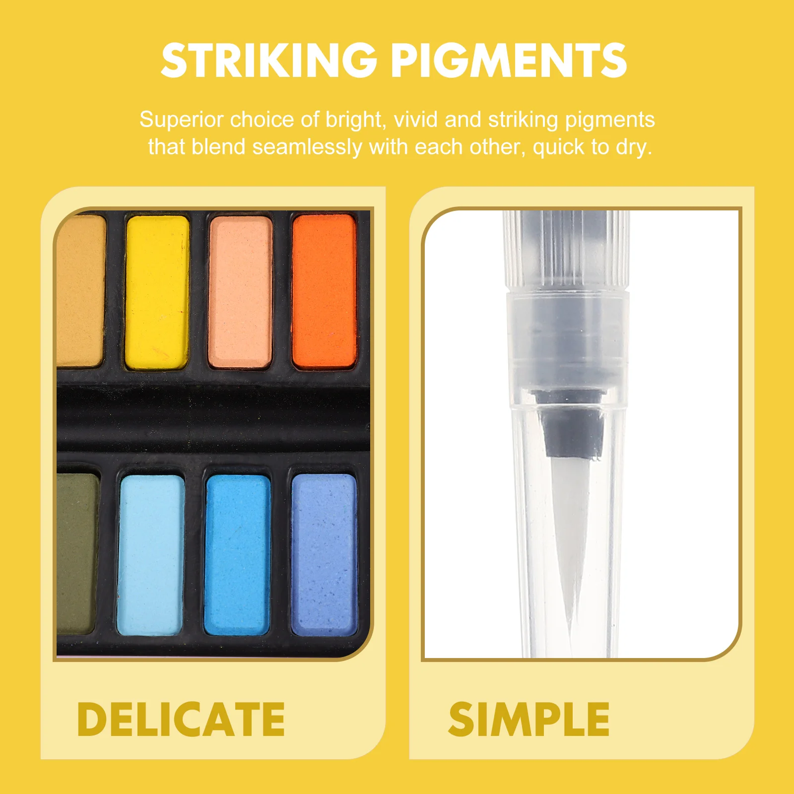 Solid Watercolor Paint Accessory Convenient Kit Multi-function Plastic Professional Child