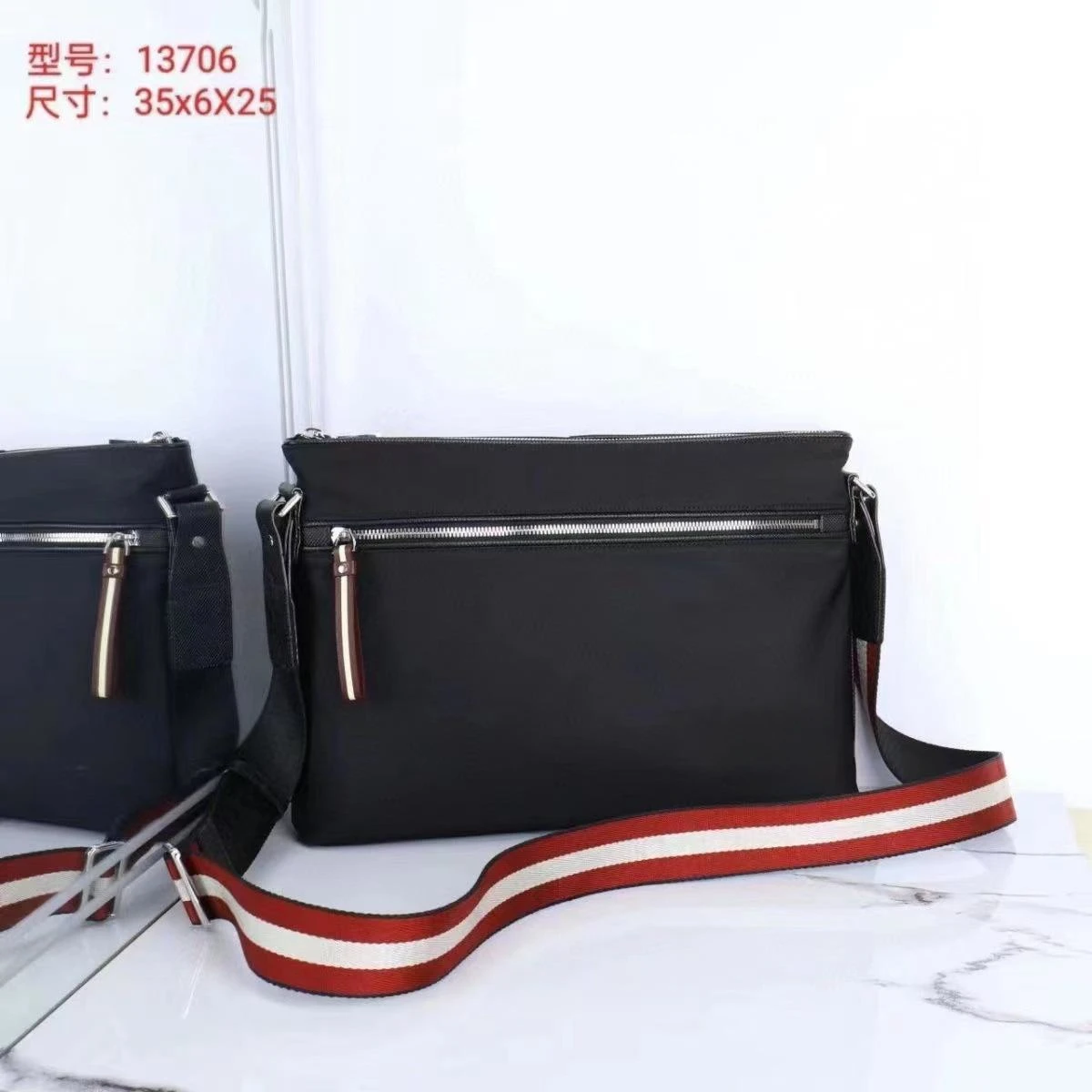 Fashion B Style Shoudler Bag Nylon Striped Design Causal Men Shoudler Bag High Quality Business Sports Men Crossbody Bag