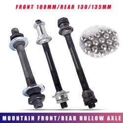 Novatec-Rear Axle for Mountain Bike, Quick Removal, Hollow Axle, Loose Bead, Flower Drum, Fixed Axle, 100mm, 130mm, 135mm