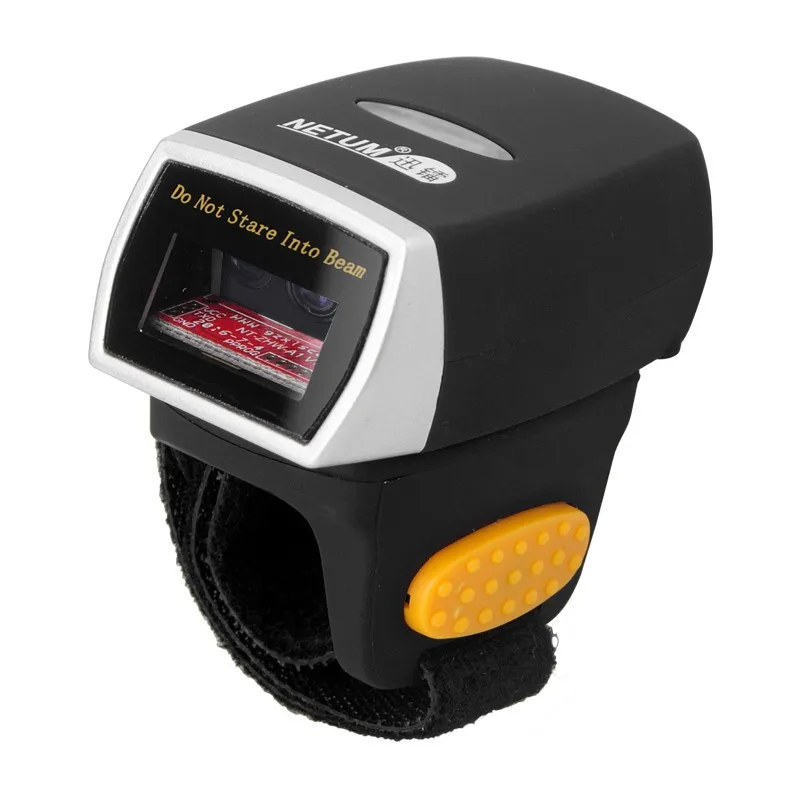 Netum R2L 2D Blue Tooth Mini scanner portatile per lettore di codici a barre con anello da dito con APP