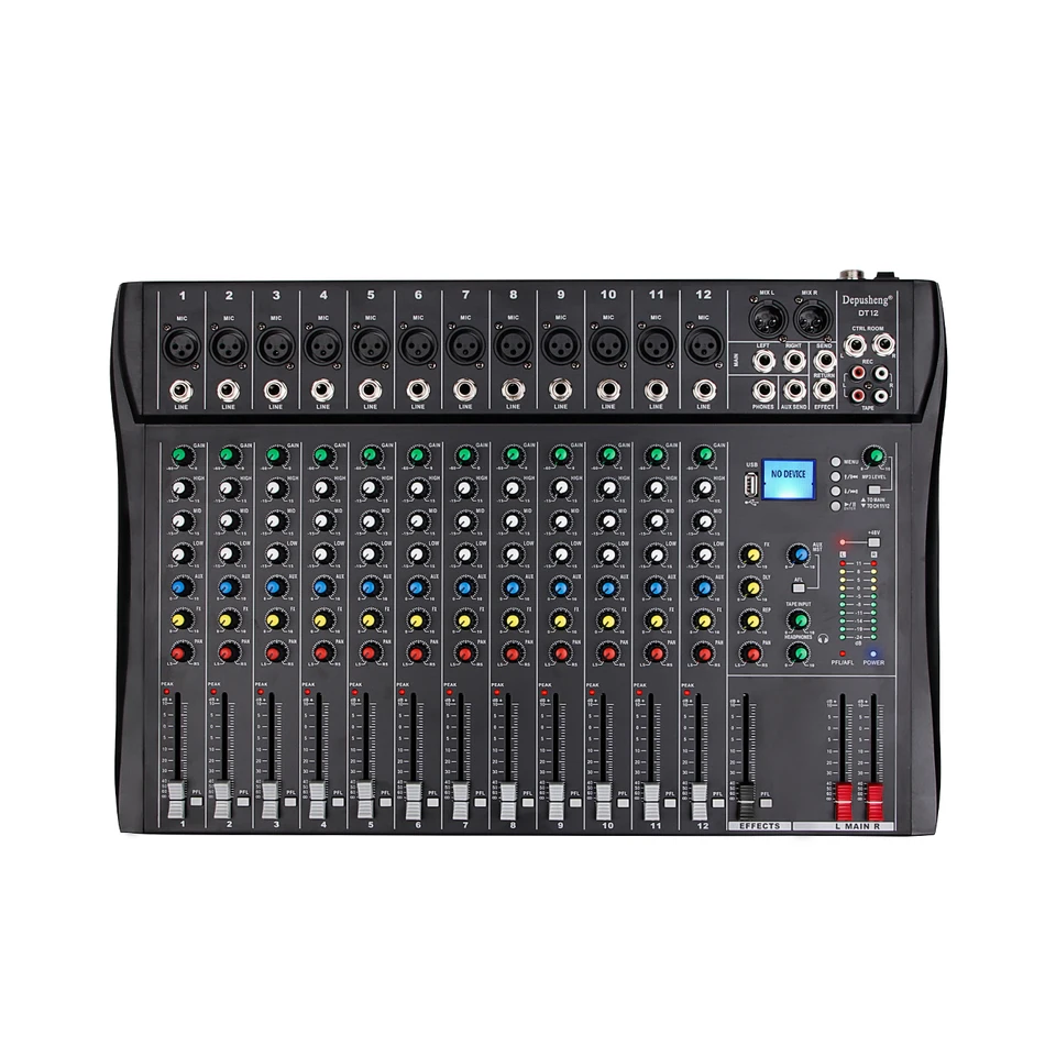 プロフェッショナルオーディオサウンドミキサー Depusheng DX8/DT8 8