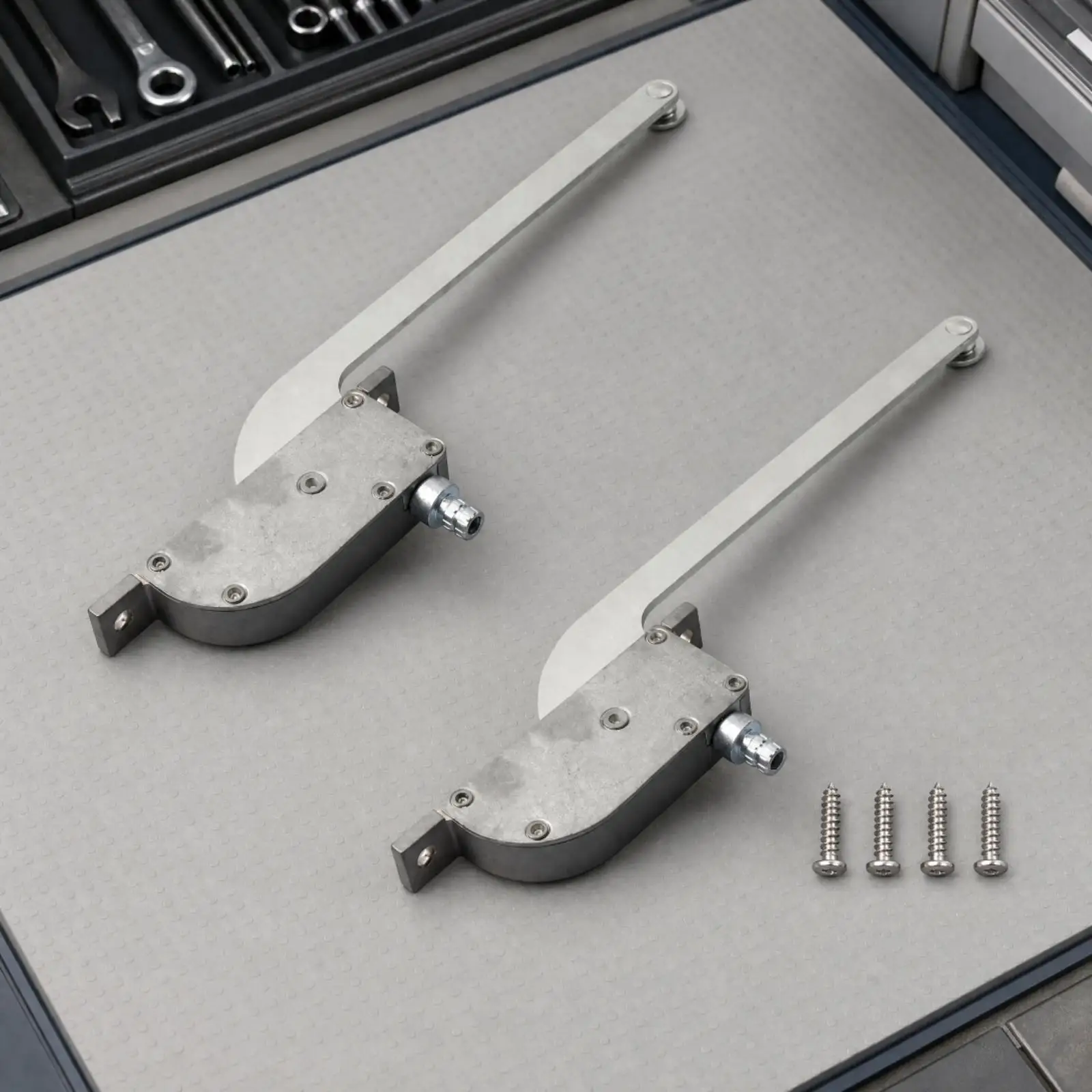 RV Roof Vent Fan Opening Control Mechanism Replacement Part with Rotary Knob for Manual Lift Systems
