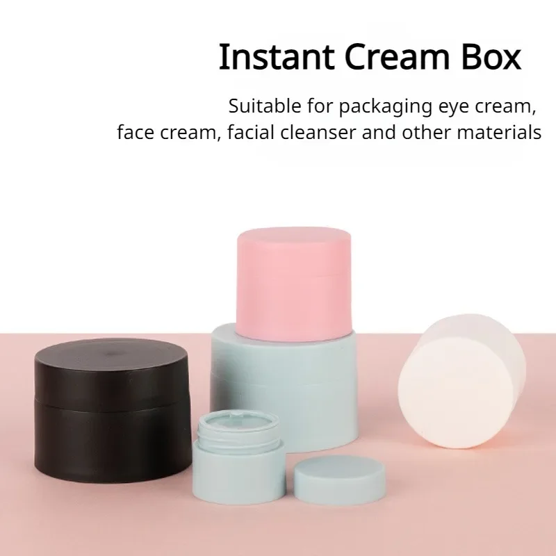 20g 50g Portable Mini Travel Face Cream Box Color Round Scrub Plastic PP Cream Box Empty Face Cream Jar Cosmetic Dispenser