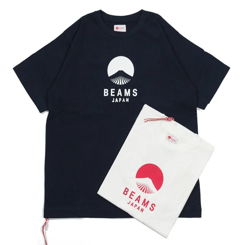 

Летняя свободная футболка Xian Good Cow из чистого хлопка с круглым вырезом и коротким рукавом, удобная повседневная мужская футболка с принтом гор Фудзи