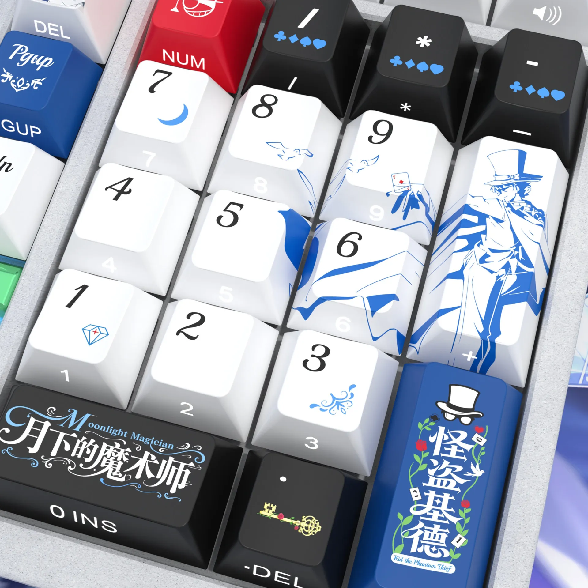 Kid The Phantom Thief Keycaps 125 Keys Cherry Side Transmission PBT Hot Sublimation Anime Game Key caps for Mechanical Keyboard