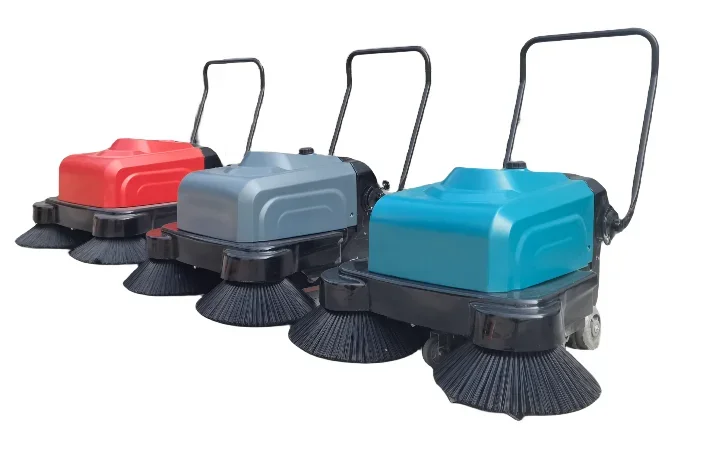 Коммерческая промышленная электрическая вакуумная подметальная машина с ручной очисткой, синяя, 1050 мм