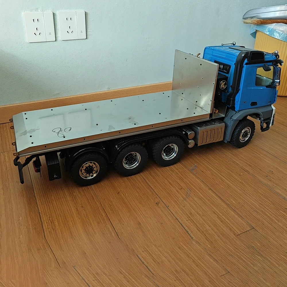

Stainless Steel Trailer L-shaped Cargo Bucket for 1/14 Tamiya RC Truck SCANIA 770S VOLVO Mercedes-Benz ACTROS 3363 MAN Car Parts