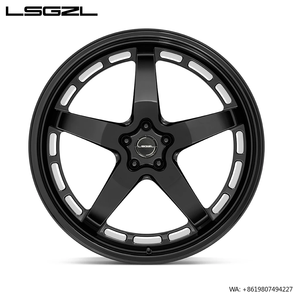 

LSGZL Staggered Alloy Wheels Matte Black Design Wheel Forged Alloy Wheel 18/19/20/21/22/23/24 Inch