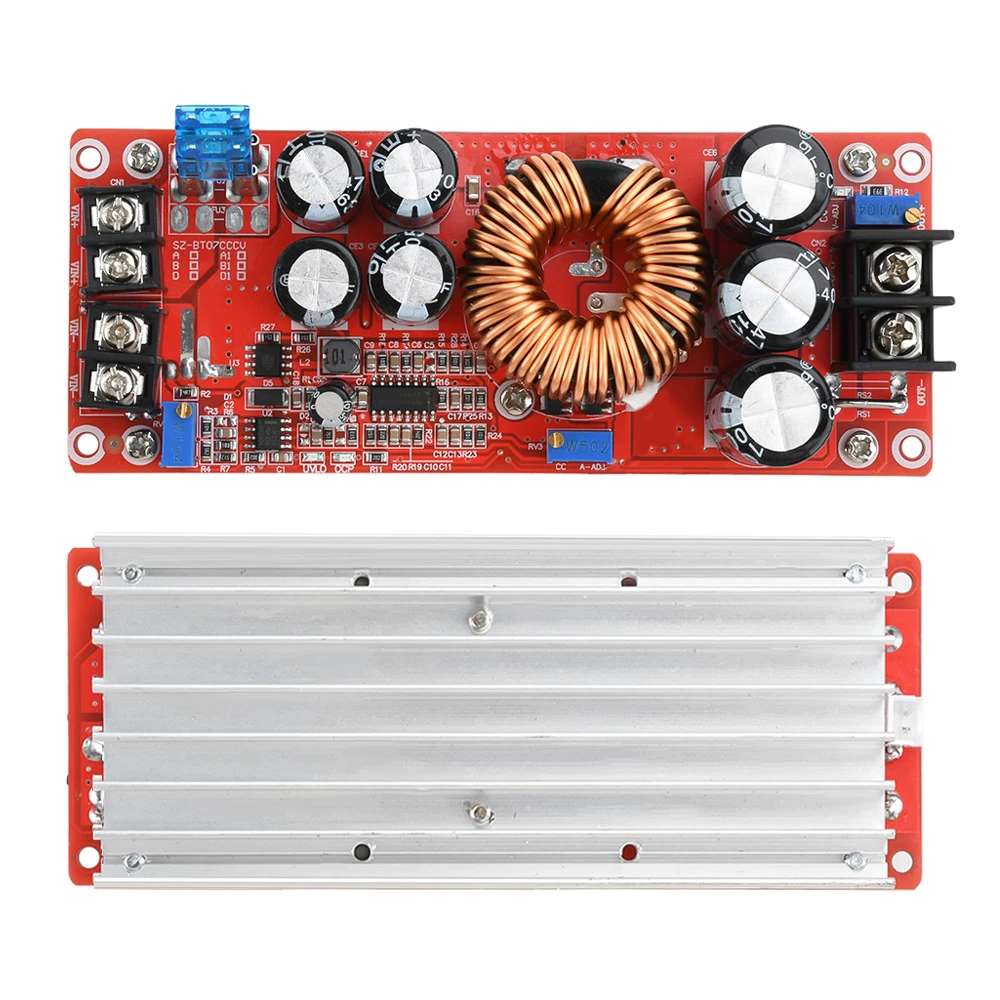 DC-DC Step-up Power Module DC8-60V to DC12-83V 1200W 20A Boost Power Adapter Board Over Current/Voltage Protection