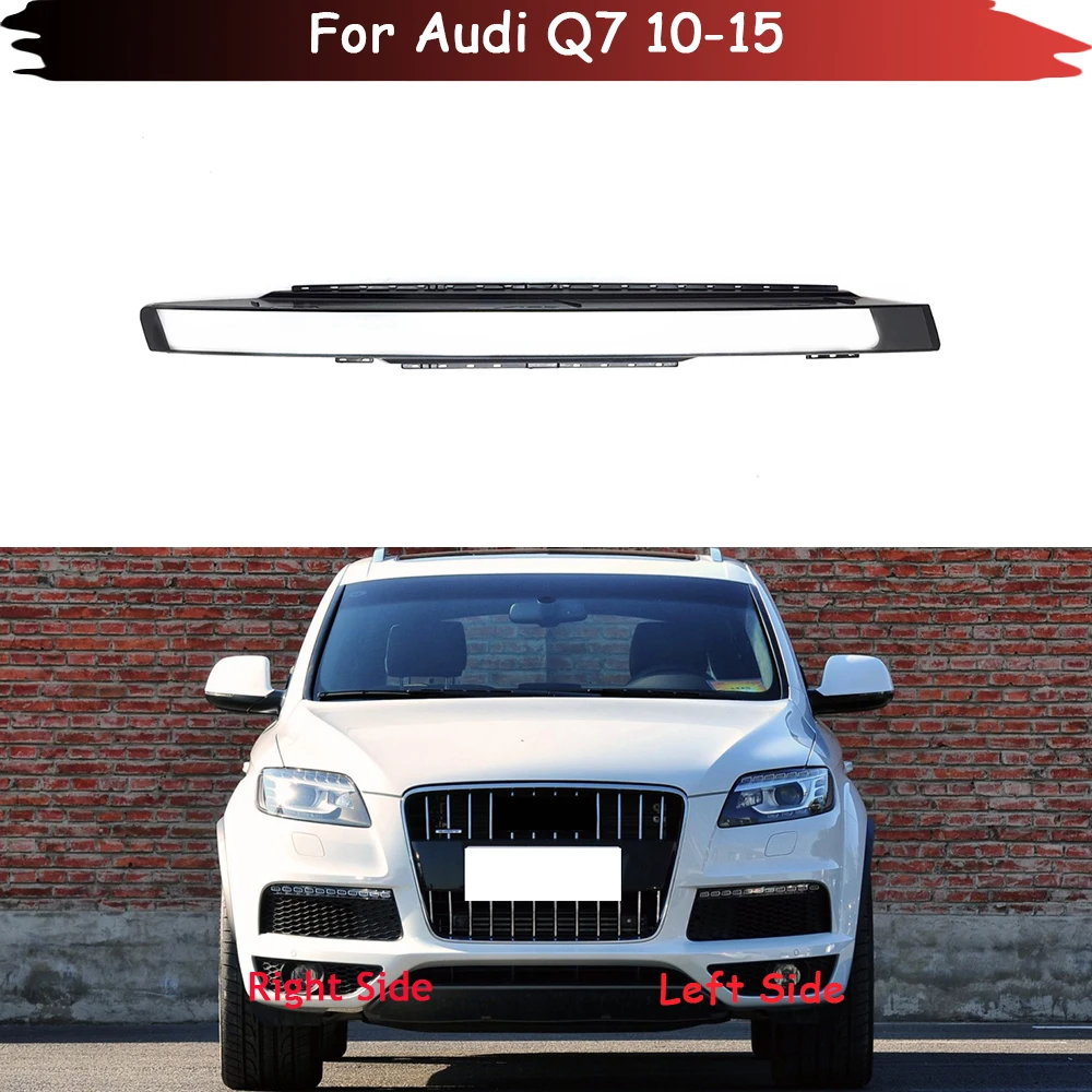 

For Audi Q7 2010-2015 Car Front Headlight Cover Headlamp Lampshade Lampcover Head Lamp light Covers glass Lens Shell Caps