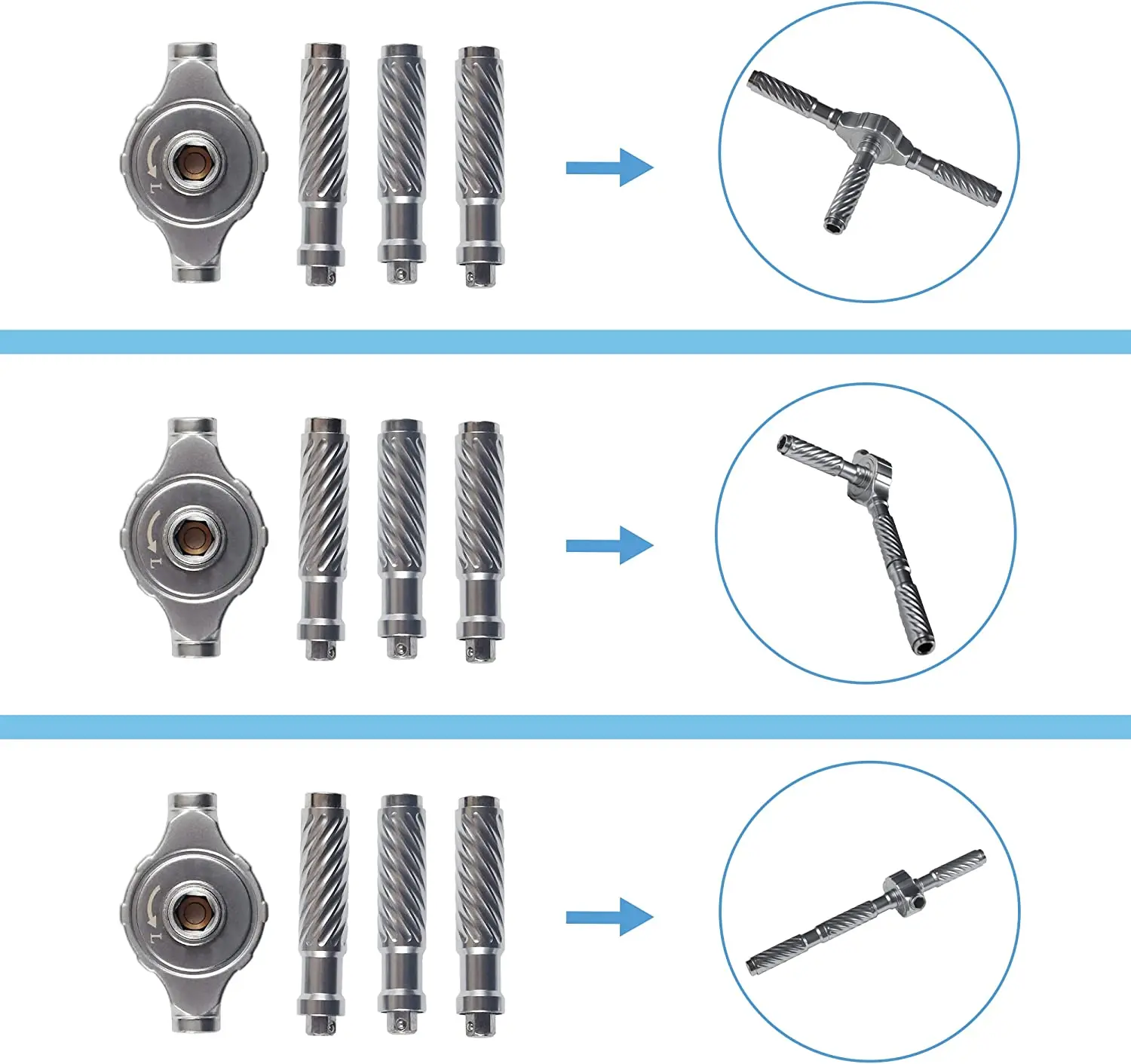 WOZOBUY 30 In 1 T-Type Multifunctional Ratcheting Screwdriver Set with Magnetic Driver Kit,Portable Tool Set for Bicycles, TVs