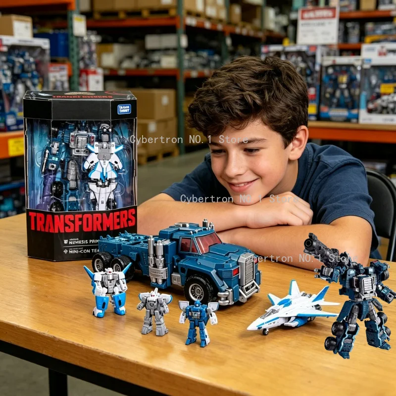 Robot de deformación Transformers Toys Runway Jetstorm Sonar Armada Nemesis Prime Air Defense Mini‑Con Team KO Age of The Primes G1