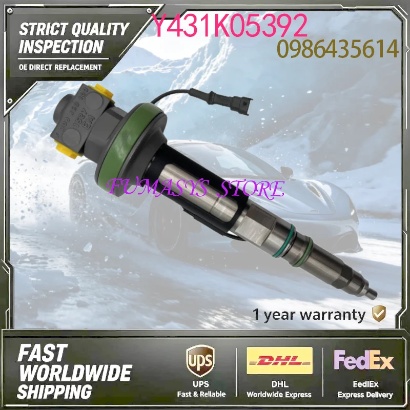 High Quality Diesel Fuel Injector for Cummins QSK19 QSK60 Engine Y431K05392 0986435614 F00BJ00000 Part Number
