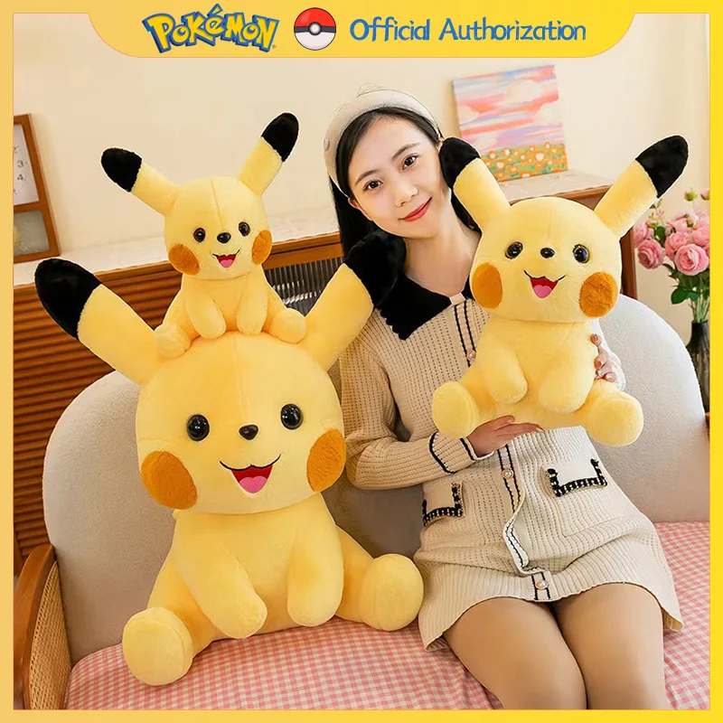 35cm-90cm Pokemon Pikachu Plüsch tier niedlichen Cartoon ausgestopfte Puppe Anime Sammlung Souvenir Kawaii Raichu Pokémon Spielzeug Geburtstags geschenk