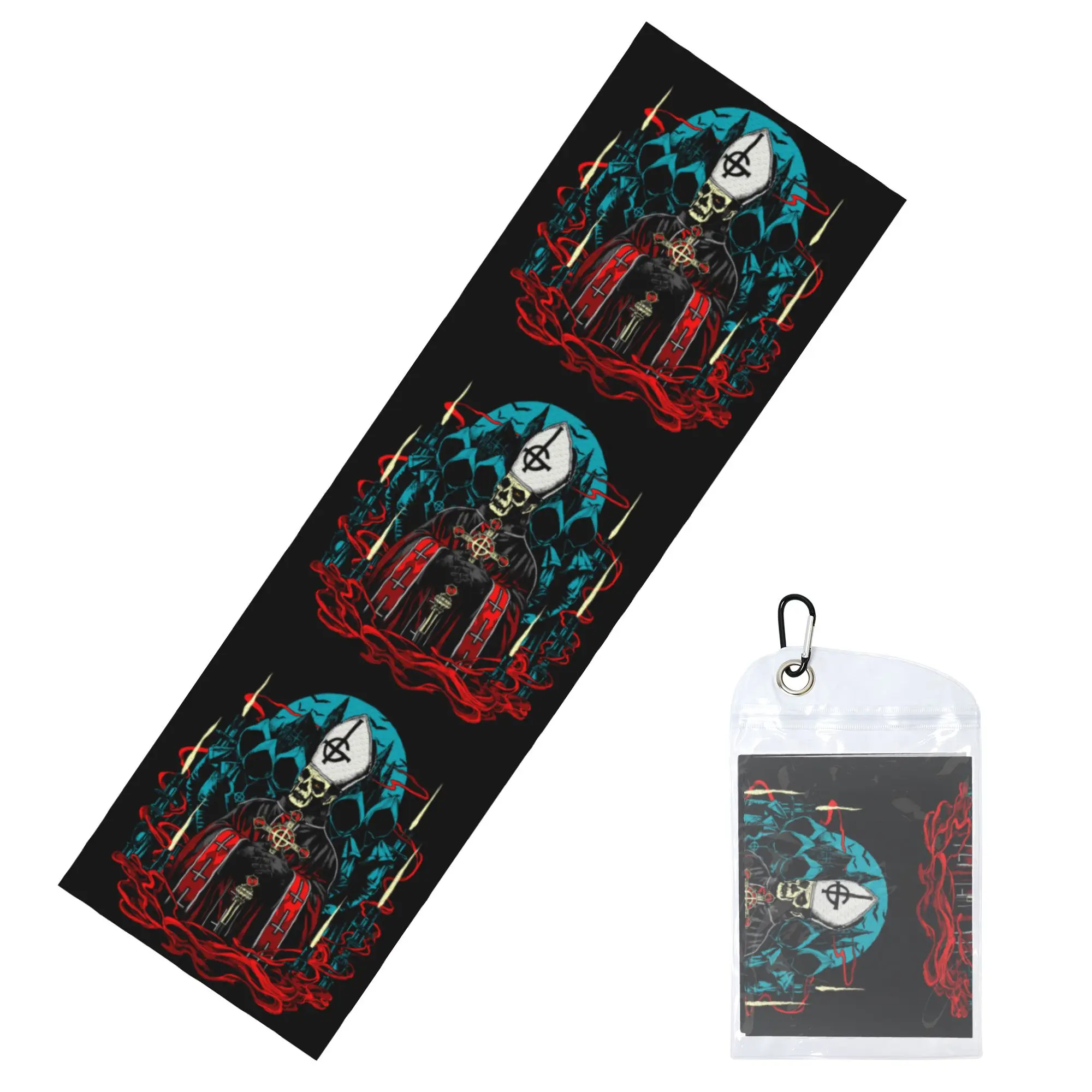 Exercise Towel Ghost Heavy Metal Rock Band Beach Sports Yoga Towel Swimming Camping Towel Refreshing Sports Scarf Face Towels