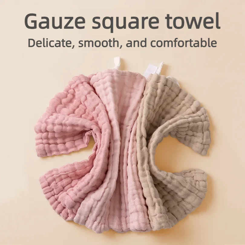 Six-layer gauze square towel 30 * 30 newborn baby towel face towel saliva towel Baby Face Towel Wipe Burp Cloths Absorbent Musli