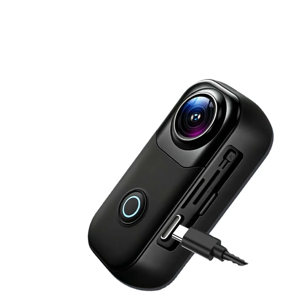 1080P HD Sports Camera, CMOS Sensor 140° Wide Angle 10m Waterproof AI Anti-shake WiFi APP with MicroSD & Helmet Mount