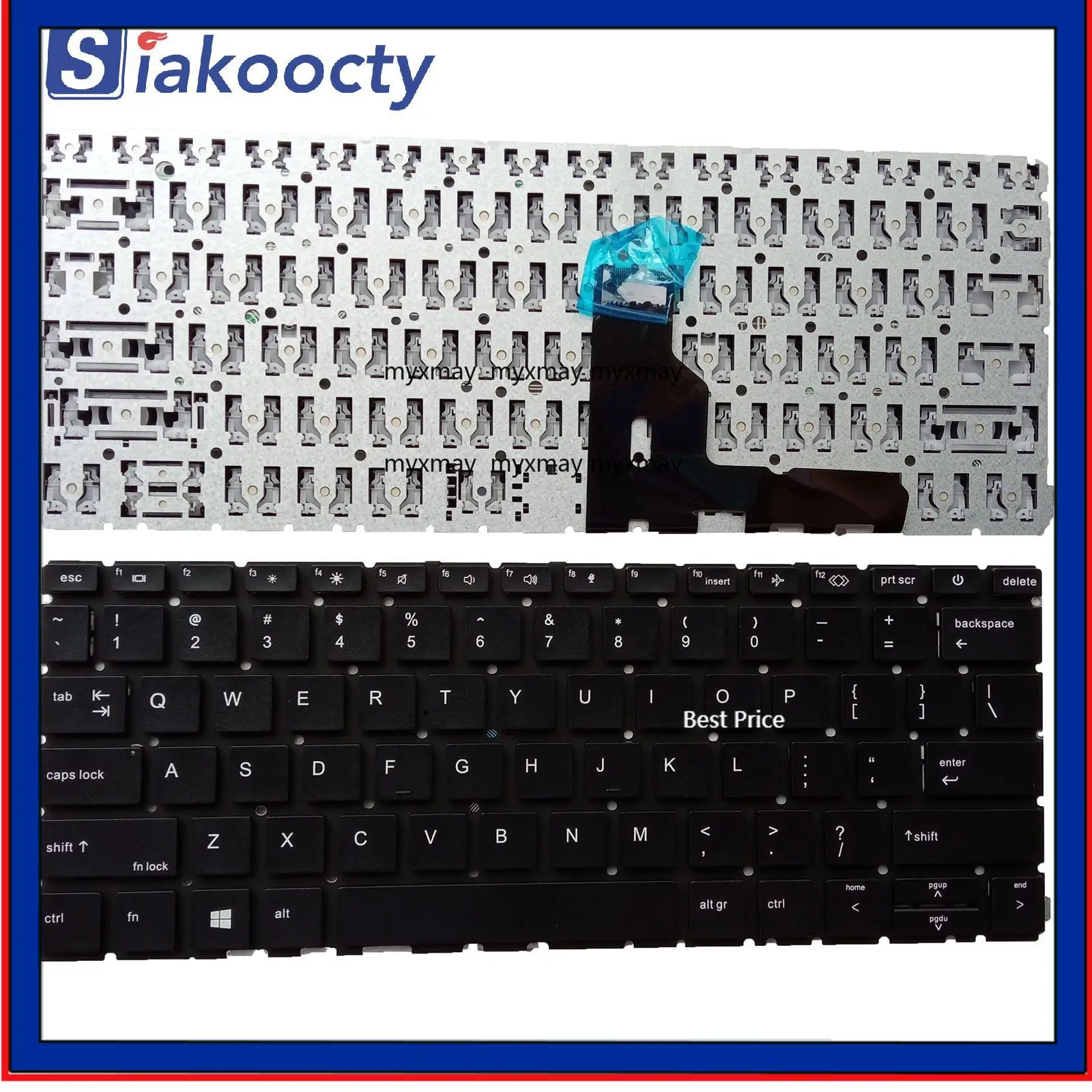 

US English Keyboard for HP ProBook 430 G8 G9 630 G8 G9/x360 435 G7, 435 G8/ZHAN 66 PRO 13 G4 ZHAN 66 PRO 13 G5 NO backlit