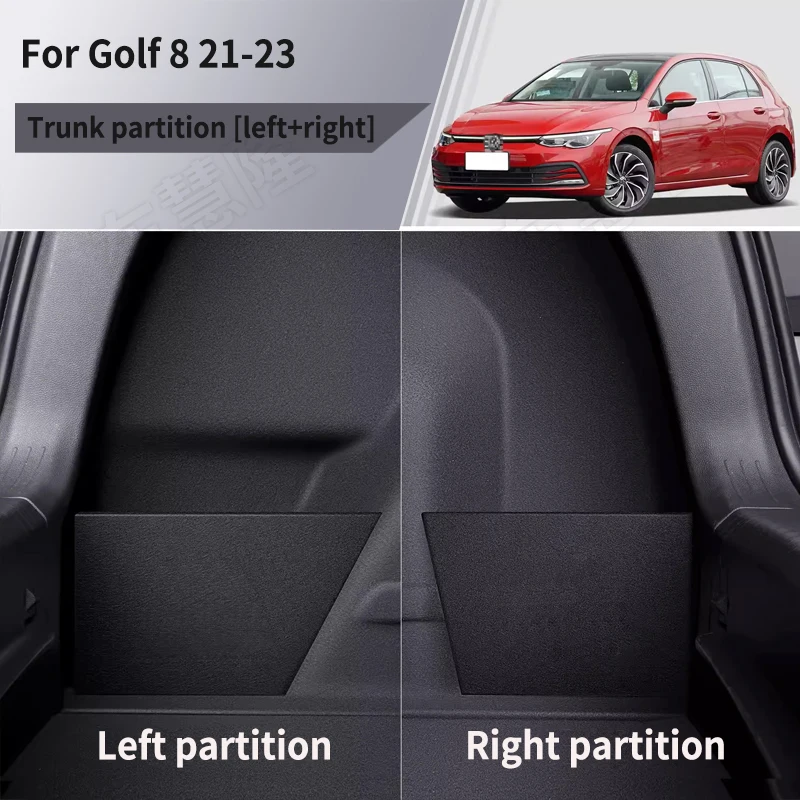 Boîte de rangement et de rangement pour Volkswagen Golf 6 7 8 2010 – 2023, cloison de coffre Leling,
