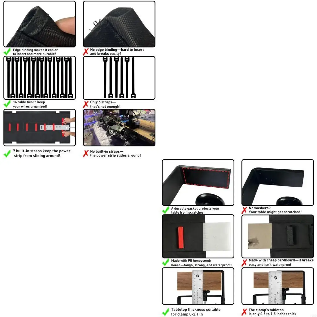 J1HD 28 Unit Large Cable Management System Prevents interlaced Mess Of Cables