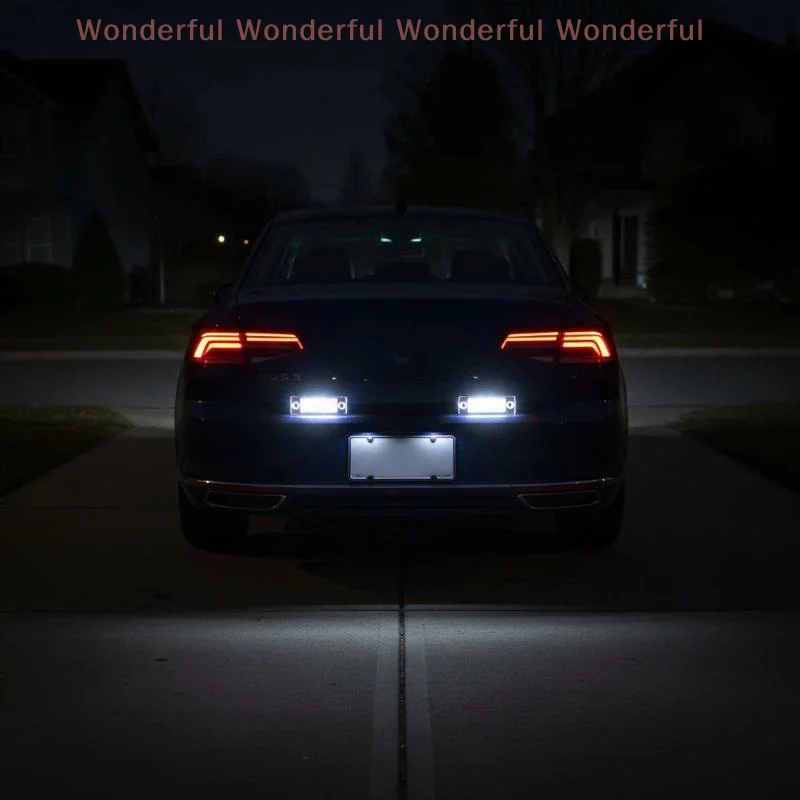 

LED Number Plate Lamp for T5 Touran Golf Plus Caddy Superb Stable Performance Long Lifespan License Plate Light Accessory