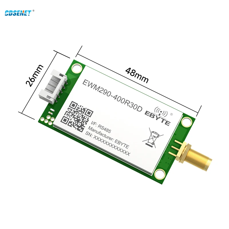 433M PAN3060 RS485 Wireless Module Serial Port CDSENET EWM290-400R30D ChirpIoT 30dbm Long Distance 10Km AT Command IAP RSSI