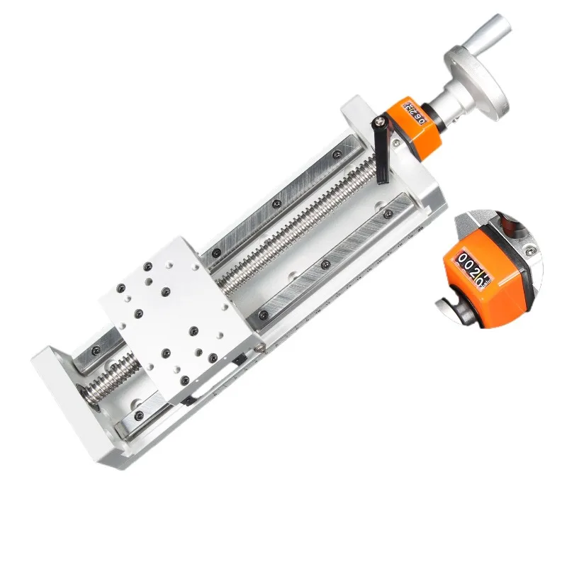 For Linear Module Double-track Hand-cranked Fine-tuning Cross Precision Guide Rail Large Stroke Self-locking