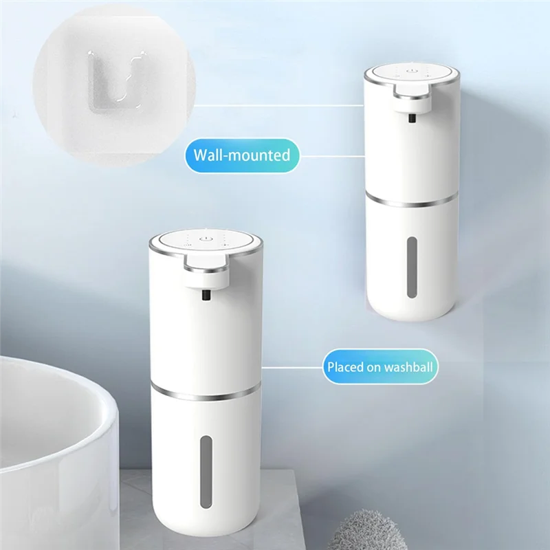 

USB Rechargeable Touchless Foam Soap Dispenser, 380Ml Automatic Foaming Dispenser With 4 Adjustable Settings Level