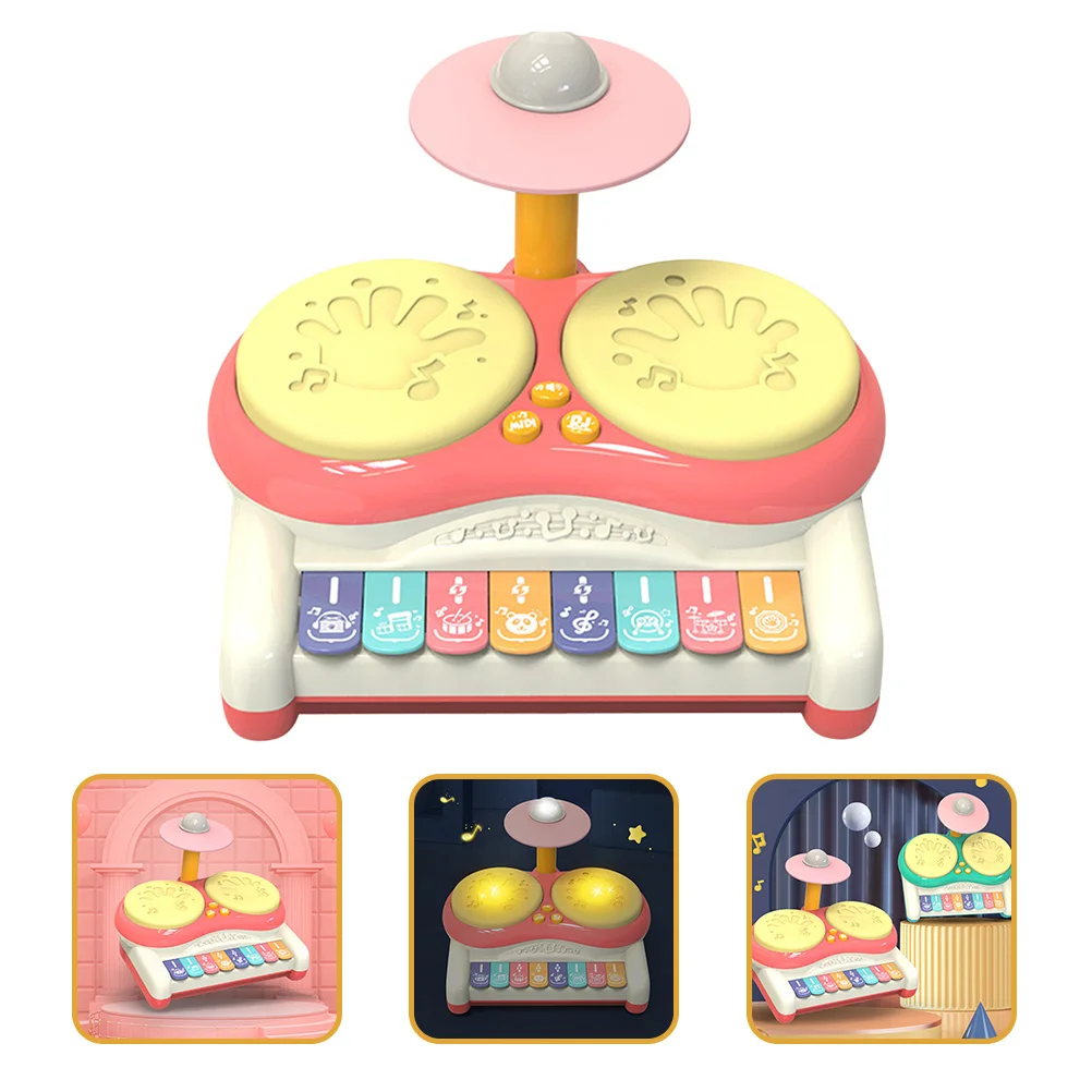 

Multifunctional Drum Instrument With Light-Up Sound Percussion Music Educational Kids For Toddlers 1-3