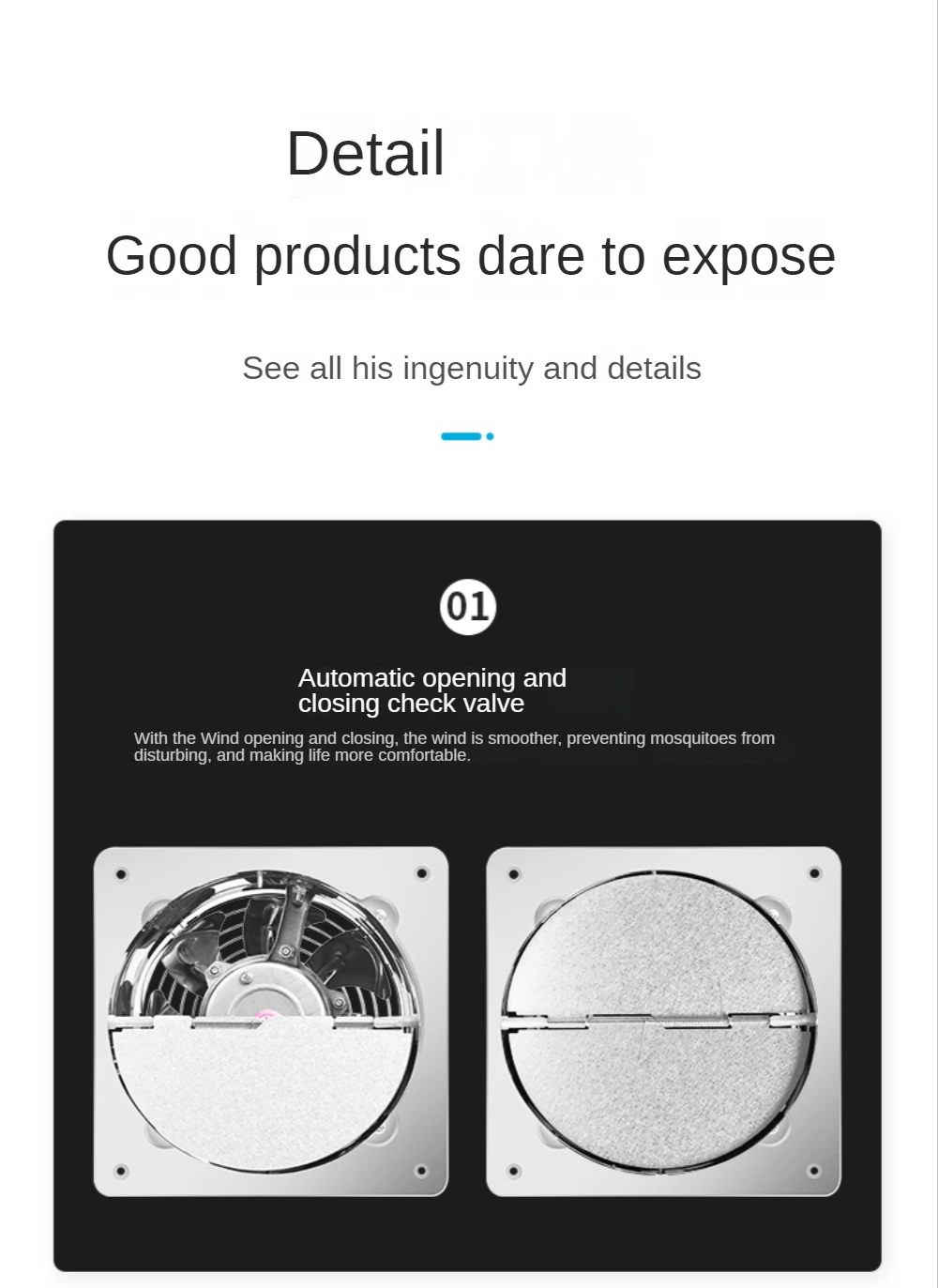 8 inch Kitchen Simple Range Hood 125W High-Power Wall-Mounted Small Ventilator Household Mute Large Suction For Restaurant Home