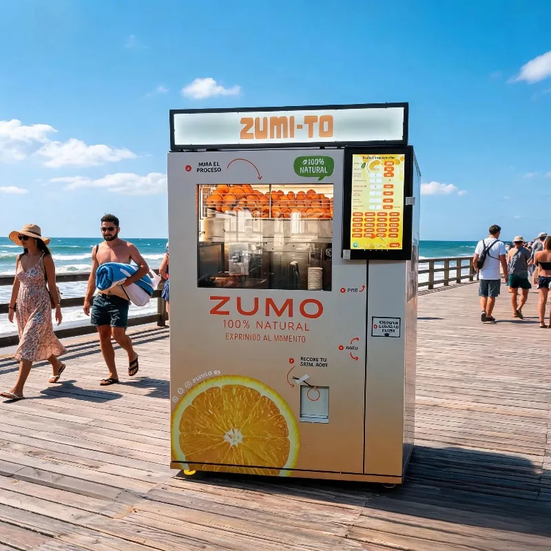 2026 New  High Efficiency Orange Juice Vending Machine Automatic Fruit Juice Vendor Customized