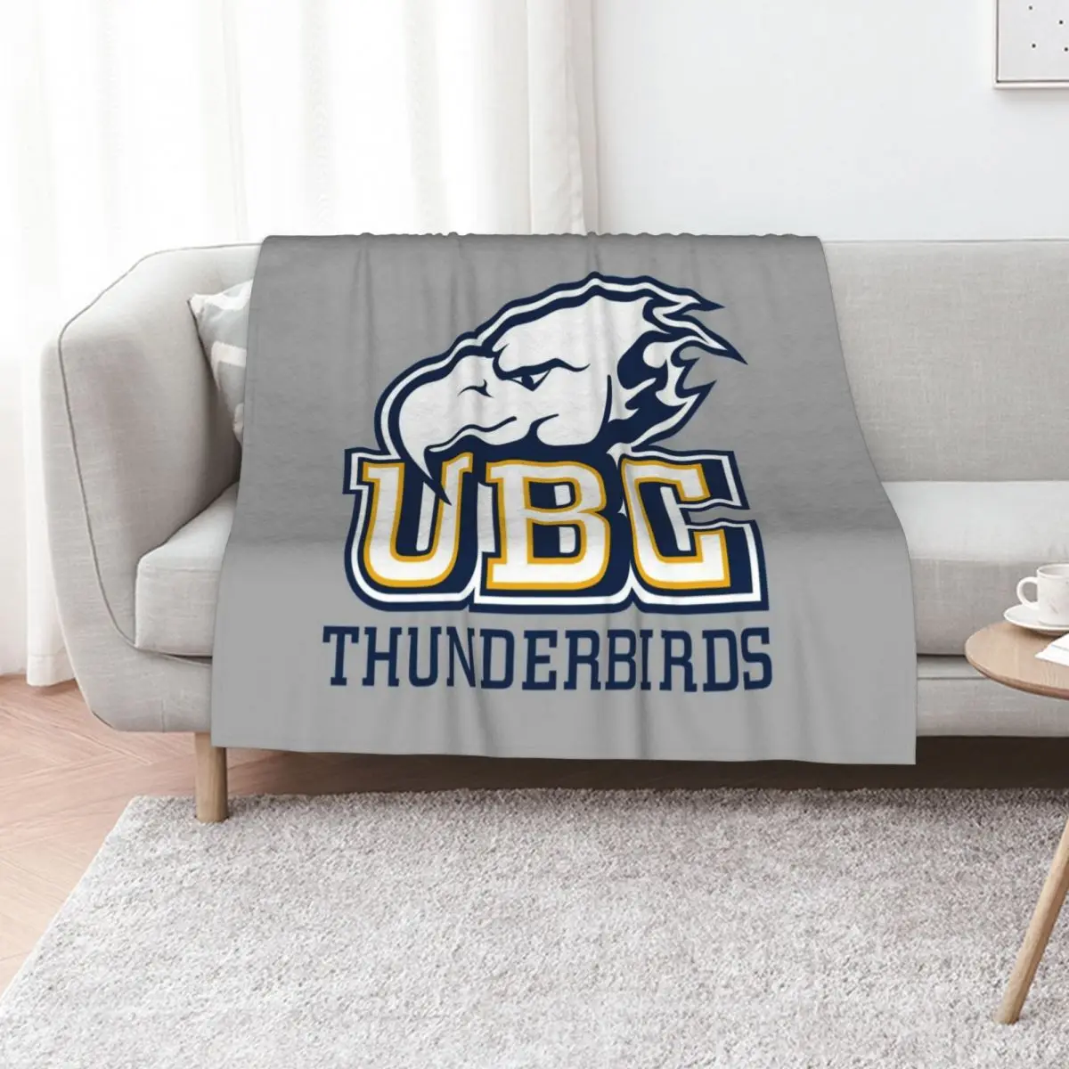 UBC (Thunderbirds) Logo3 Throw Blanket Furrys Soft Beds Summer Sleeping Bag Decoratives For Decorative Sofa Blankets