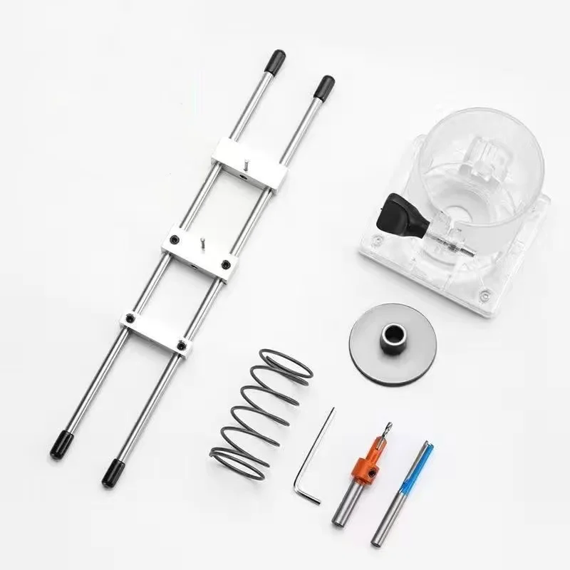 Lock Latch Hole Cutter - Router Lock Hole Drilling Mini Jig, Door Frame & Wooden Door Lock Installation Tool