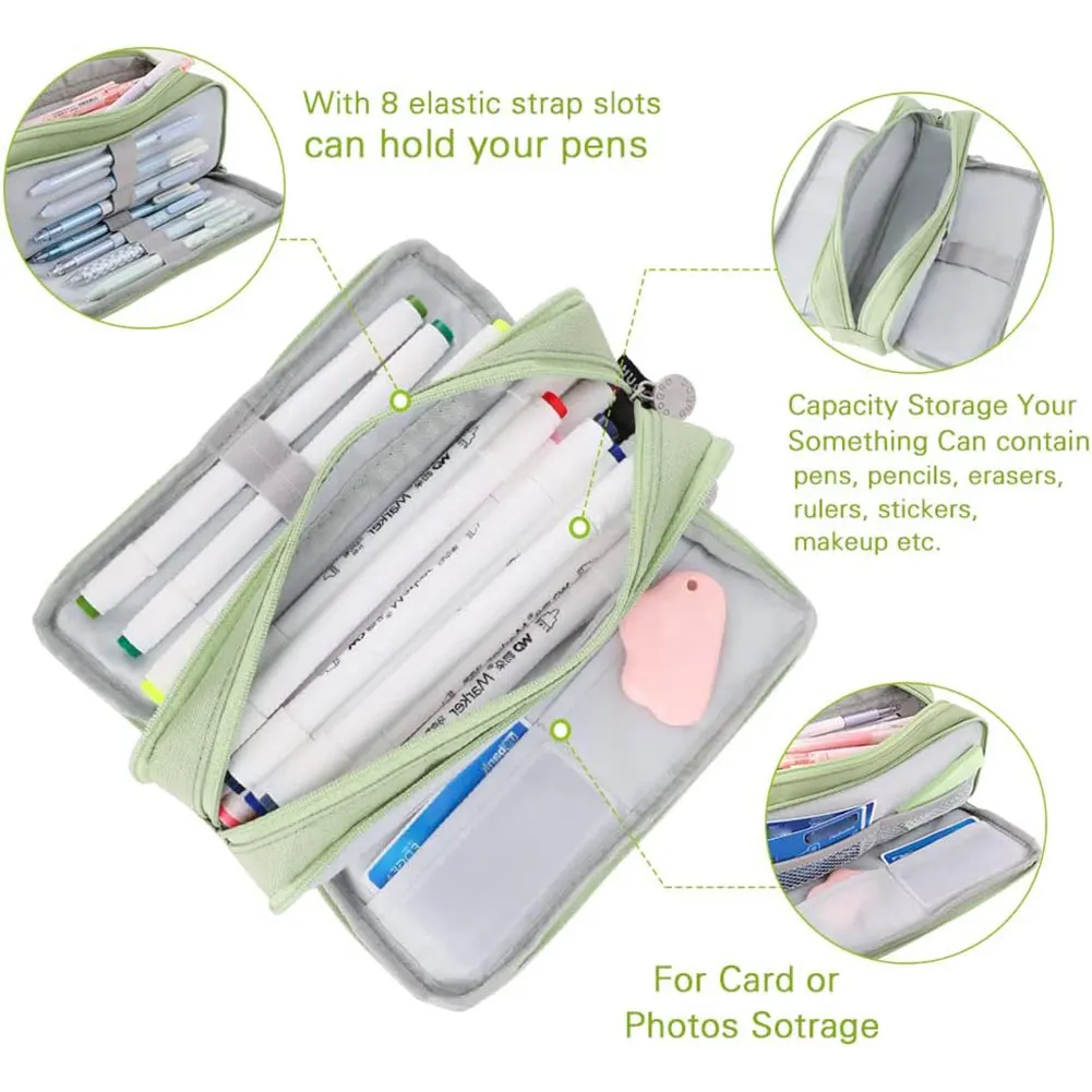 초등학생부터 중학생까지의 학생들을 위한 다기능 필통 견고한 방수 옥스포드 천 학습 책상 정리함