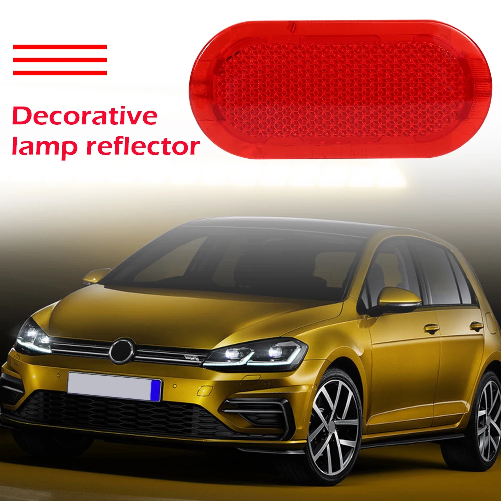 1-10 قطعة باب السيارة الأحمر لوحة الكسوة عاكس 6Q0947419 ل بيتل كادي بولو توران 2002-2016 اكسسوارات السيارات الداخلية