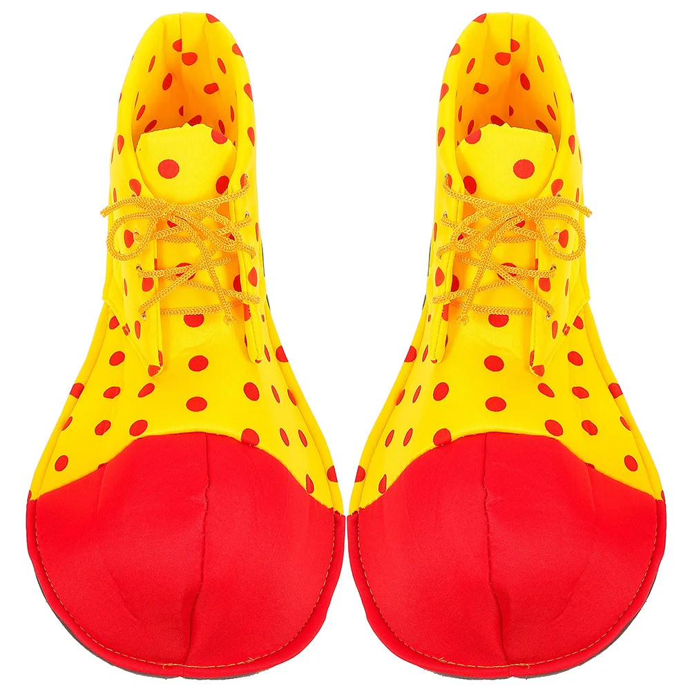 زوج واحد من أزياء Pu خفيفة الوزن وكبيرة الحجم لأداء حفلات الهالوين، أحذية السيرك التنكرية #2