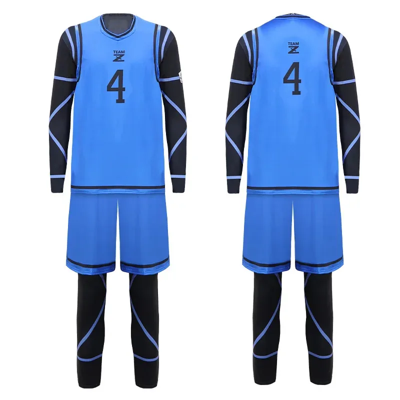 2025 22 traje de Cosplay de Anime Blue Lock Isagi Yoichi Nagi Chigiri Rensuke Kunigami Bachira Megur Club de fútbol ropa deportiva peluca Ju