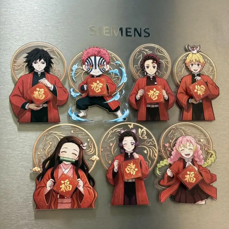 

Demon Slayer Peripheral Refrigerator Magnet Shinobu Kocho Student Home Pendant Acrylic Anime Cartoon New Style Trend Creative