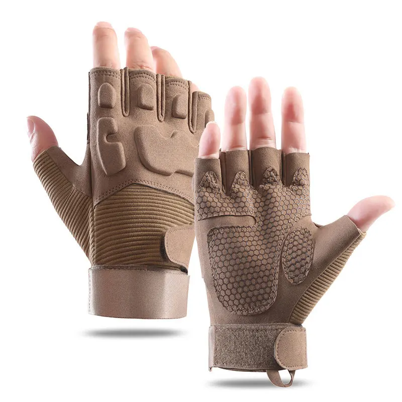 

Half-finger Motion Fitness Cycling Men's Protective Anti-slip Durable Wear-resistant Gloves