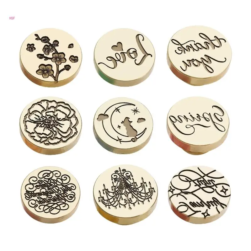 Wax Seal Stamp Head Replacement Emboss Sealing Wax Scrapbooking Stamps Head Brass Sealing Stamp Head Wax Stamp Head Only